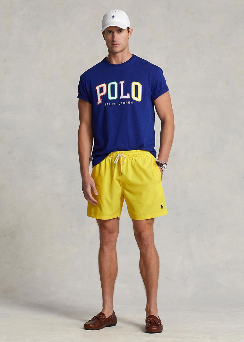 Shorts Polo Ralph Lauren Hombre 14.6 Cm Traveller Nadando Trunk Chile Amarillo EDOZL-7320